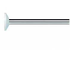 Spirella Magic - Binario universale per tende da doccia, diametro 19 mm, in alluminio cromato, colore: Bianco