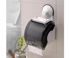 Accessori Bagno Diaosi Diaosi Potente Ventosa Impermeabile/portarotolo Carta igienica Telaio con Ventosa, Bianco, 23Â x 15.5Â x 14Â cm
