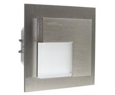 LEDIX - Lampada da parete a LED, Alluminio, grigio acciaio, 7.3 x 7.3 x 4.4 cm