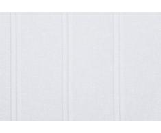 Linder 189/10/377AB - Tenda Trasparente in Lino, con Occhielli, 150 x 260 cm, Colore: Bianco