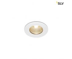 SLV PATTA-I - Faretto LED da incasso per esterni, rotondo, DL IP65, luce bianca 1800-3000K, in alluminio, 7,3 W