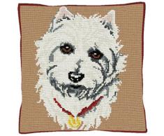 Brigantia Needlework - Kit per Parte Anteriore del Cuscino arazzo del Lavoro di Cucito a Punto Croce - C1988 Westie
