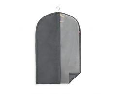 Rayen 2013.12 Biancheria in Armadio. Fodera di Vestito per gruccia con Lampo. Coprivestito Resistente alla Polvere, umidità e tarme, Grigio Scuro/Traslucido, 60 x 100 cm