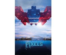 Pixels - Galaga Film Kino Science Fiction Fernseh Poster Plakat Druck - GrÃ¶sse 61x91,5 cm