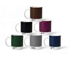 Pantone BecherSet3 Set di 6 tazzine da caffÃ¨ in Porcellana, 375 ml, con Manico, Lavabili in lavastoviglie, Colore Naturale