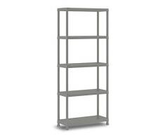 KETER 246642 - Mensola Planet, in plastica Riciclata, 750 x 320 x 1760 mm, PP, Grigio/Nero, L