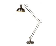 Lucide 30709/01/12 A to e, lampada da terra, ferro, 60 W, E27, cromo gebürsted, 80 x 37 x 180 cm