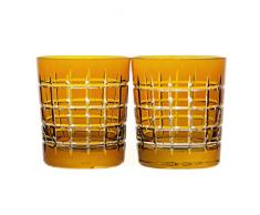 Crystaljulia 10277 - Bicchiere da whisky in cristallo al piombo, 280 ml