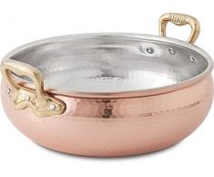 Cu Artigiana Luxury Line Legumiera, Rame, Marrone, 24 cm