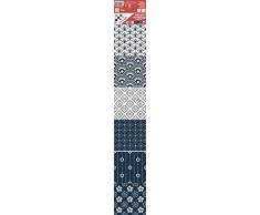 Plage 6 Piastrelle adesive Laminate Tropea, Blu, 15x15cm