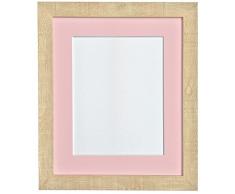 PER POSTA CORNICI chiaro 40 x 50 cm venosa profonda rosa cornice con supporto di vetro e plastica per A3 per le foto, marrone