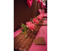 Santex - Runner da Tavolo con Pois Glitterati Marrone