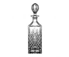 Crystaljulia 8086Â Whiskey Caraffa, Cristallo, 750Â ML, 8,5Â x 8,5Â x 24Â cm