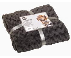 Nobby plaid in pile super morbido con zampa stampa