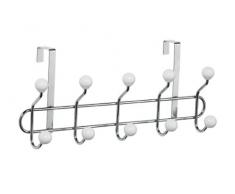Premier Housewares Appendiabiti da porta cromato con 10 ganci e sfere in ceramica