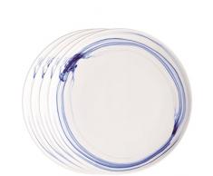 LSA Cirro Piatto Piano, Blu (Confezione da 4)