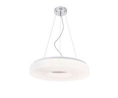 Homemania Lampada A Sospensione Beta Colore Bianco in Metallo, Acrilico-Per Salotto, Soggiorno, Cucina, Camera, Ufficio, Taglia unica