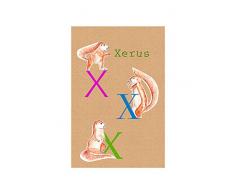 Komar - Quadro da Parete con Immagine di Animal X, per Soggiorno, Camera da Letto, Decorazione, Stampa Artistica Senza Cornice, Disponibile in 3 Misure, Multicolore, P036X-30x40