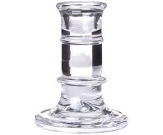 Better & Best - Candelabro a Cerchio Basso, Dimensioni 7 x 7 x 8,5 cm, Materiale: Vetro, Taglia Unica