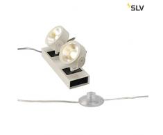 SLV Kalu lampada da terra, Alluminio, Bianco/Nero