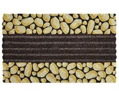 Jute & Co. Zerbino Tessuto in Cocco Stampato con Bordo Antiscivolo, 45 x 75 cm