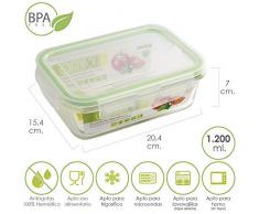 ORYX Contenitore salvafreschezza, 1200Â ml, Verde, 22Â x 17Â x 8Â cm