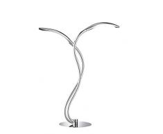 WOFI lampada da tavolo, metallo 5.2Â W a LED integrati 395Â x 550Â x 150Â cm, cromato 8326.02.01.5000