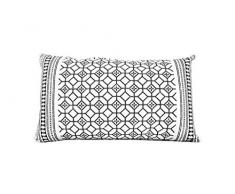 Soleil docre Lima - Cuscino Decorativo, in Cotone, 32 x 50 cm, Colore: Bianco