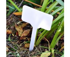 ASAB - Etichette adesive per Piante, in plastica, con Motivo Floreale, per vasi, vasi, Serre, Erbe e Verdure, Confezione da 10