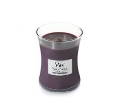 WoodWick, candela profumata con Pluswick Innovation, foglia di paraffina e tuberosa, grande clessidra