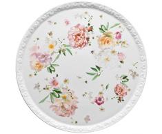 Rosenthal Maria 10430Â âÂ 407165Â âÂ 12843Â âÂ Pink Rose Piatto per Torta, 31,5Â cm