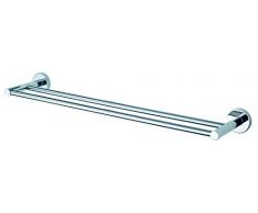 Haceka 25290110 Kosmos, Porta asciugamani doppio cromato, 60 cm