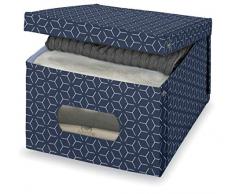 Domopak Living Scatola Guardaroba, Blu, 39x50x24