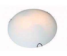 Interfan Plafoniera con forma rotonda E27, bianco opaco