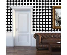 Walplus â Adesivi da Parete Diamanti Pattern 8 confezioni decorazioni a parete rimovibile autoadesivo Adesivi Art soggiorno mobili da cucina Décor ristorante decorazione per la casa, bar, hotel, Multicolore