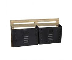 Dcasa - Portariviste da Parete Industriale, Decorazione per mobili, Adesivi per la casa, Unisex, per Adulti, Colore: Unico