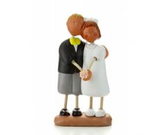 Jullar JC403120 Statuetta Decorazione Sposi, Argilla