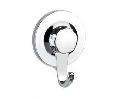 Wenko - Gancio Appendiabiti, in Acrilico, Stile butadiene (ABS), Cromato, 6,2 x 8,5 x 2,5 cm