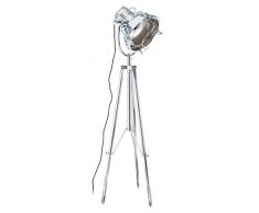 Premier PREM-2501853 Lampada da Terra, Metallo, Argento