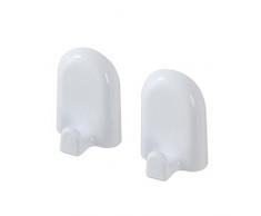 FERIDRAS Gioia Set 2 Appendini, Bianco, 3.5x15.5x7 cm