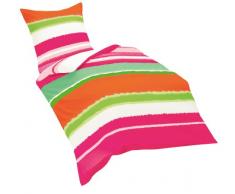 fleuresse, Set Biancheria da letto in raso di cotone, (Mehrfarbig), 155 x 220 cm