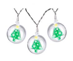 WeRChristmas, Filo di luci a LED con Albero di Natale, Multicolore, 5 cm