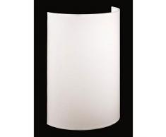 Lampada da Parete a LED dimmerabile con Paralume in Tessuto Bianco, Samsung LED 8,4 W, Shine-Loft, Fischer 55241