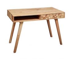 Wohnling Peak J03 Scrivania, Legno Massello, Acacia / Nero