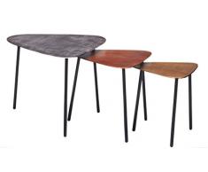 KARE Tavolino da caffè a triangolo 79437 Loft Vintage, 3/SE