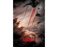 Godzilla - Skydivers - Action Sci-Fi Film Movie Poster - GrÃ¶sse 61x91,5 cm