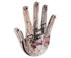 Pintdecor Sweet Home Appendiabiti, MDF, Multicolore, 87x65x6.5 cm, Made in Italy