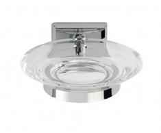 Wenko 23405100 Power-Loc Portasapone Laceno, (ABS), 13 x 5,6 x 14 cm, Cromato
