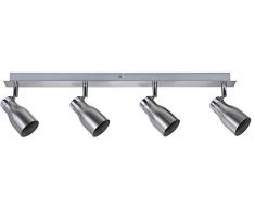 Paulmann 666.89Â Plafoniera Lampada Soffitto Led Lampada Faretto da Soffitto,Â Spotlight Meli Max 4 x W Gu10Â 230Â V In Metallo Nichel Satinato