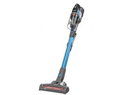Black+Decker BHFEV362D-QW - Aspirapolvere Powerseries senza fili, 45 airwatts-36 V-2 Ah-Bol: 750 ml, base di ricarica, ugello piatto con ugello speciale polvere, colore: blu